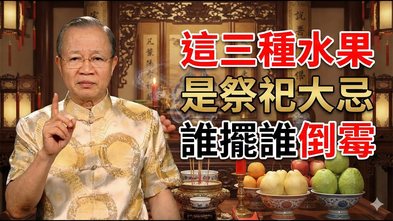 家運衰敗的徵兆！曾仕強：過年拜祖先，這幾樣東西千萬別擺，難怪家裡存不住錢！#曾仕强 #易經智慧 #國學 #祭祖禁忌 #過年習俗 #風水