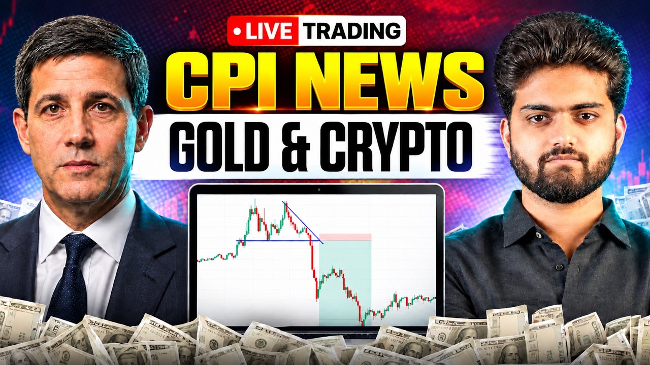 🔴 LIVE CPI  Gold Xauusd  & Bitcoin Trading | Live Trap Trading | Young Trader Viraj 🎉