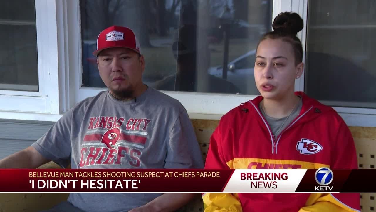 'I didn't hesitate': Bellevue man helped tackle one of the alleged shooters at the Kansas City Ch...