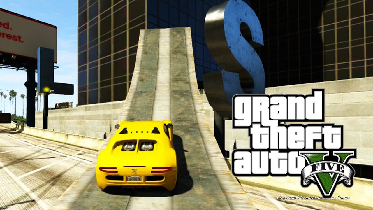 GTA ONLINE - Andando de Carro nas Paredes! (GTA 5 Online Gameplay)