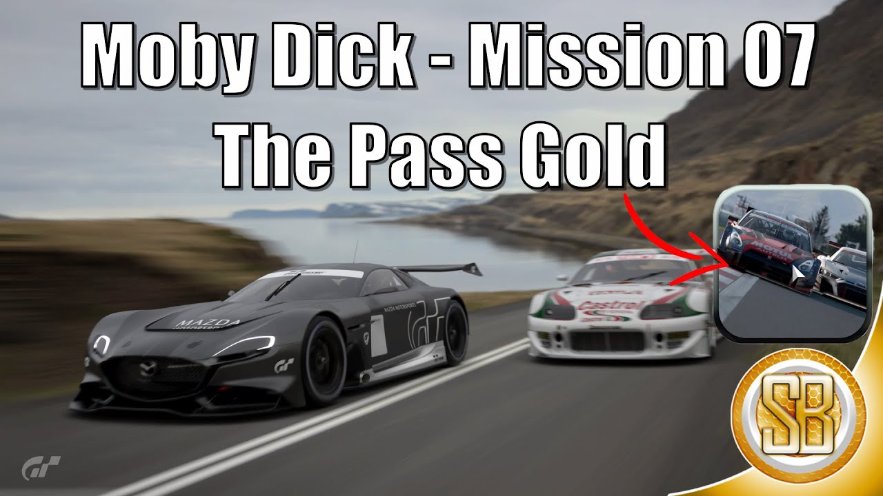 Gran Turismo 7 - Moby Dick Mission 7 The Pass Gold (GT7 The Pass Moby Dick Gold Mission 7)
