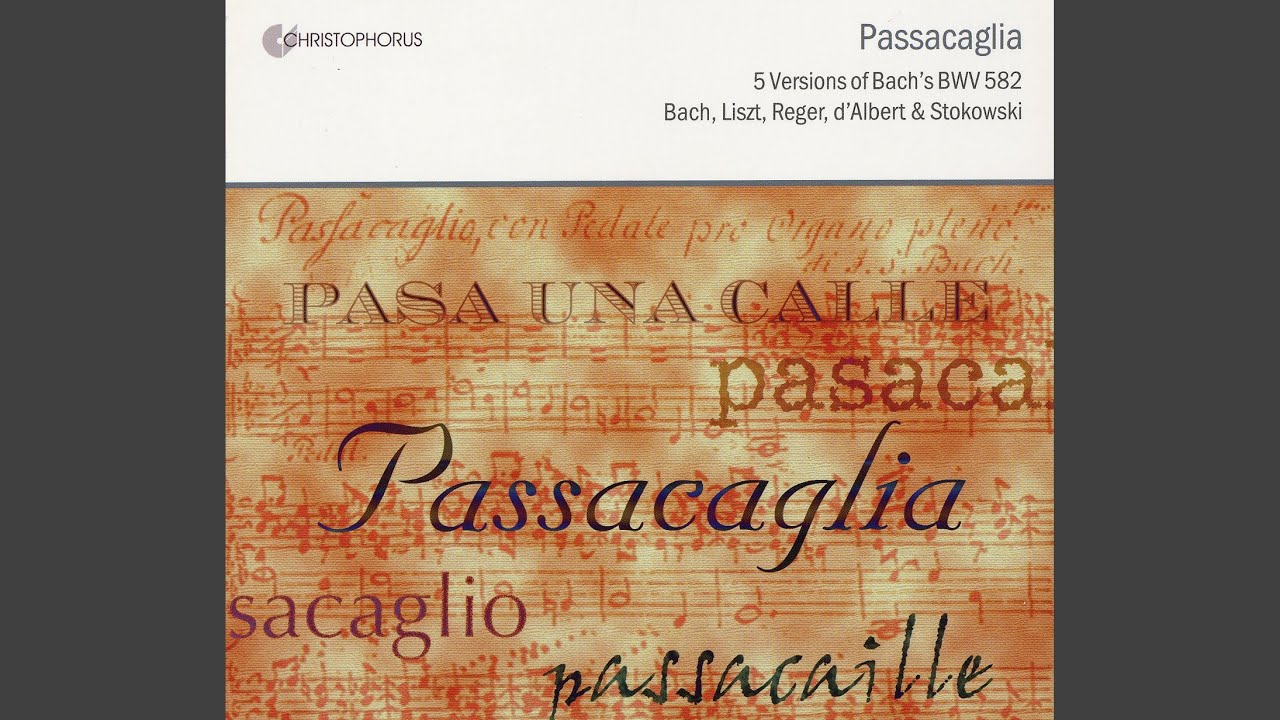 Passacaglia and Fugue in C Minor, BWV 582 (arr. M. Reger for piano 4 hands)