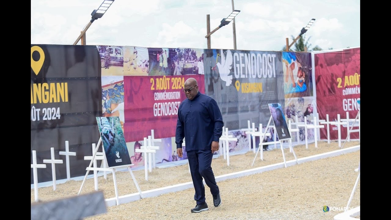 #RecapVideo de la visite de SEM le Pr&eacute;sident F&eacute;lix Tshisekedi au m&eacute;morial du Genocost &agrave; Kisangani