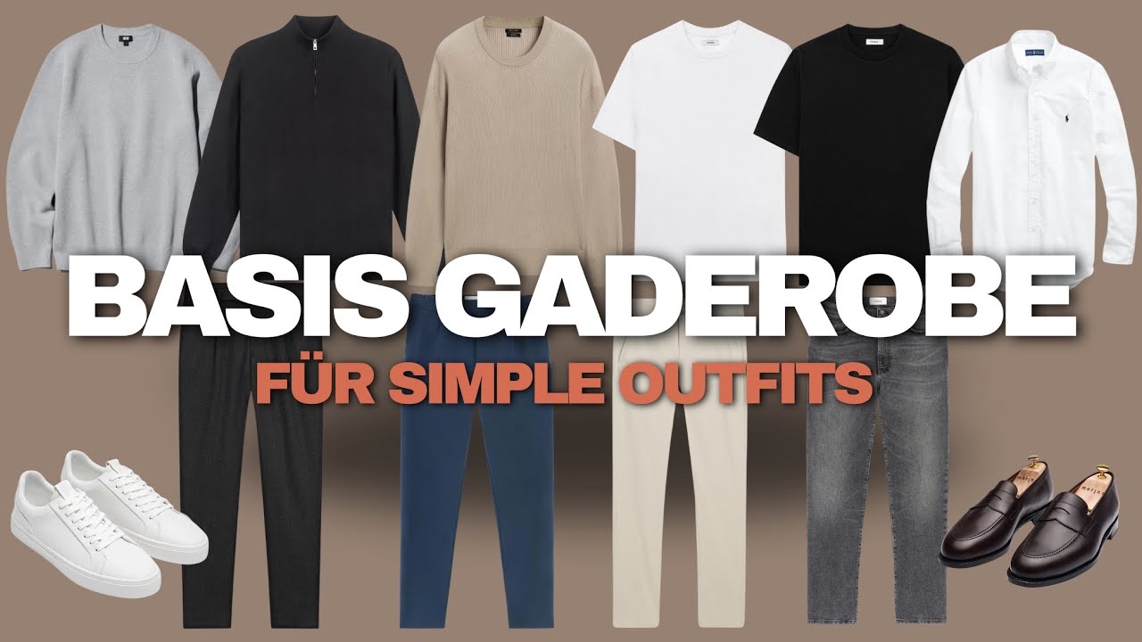 Die perfekte Basisgarderobe für minimalistische Männer