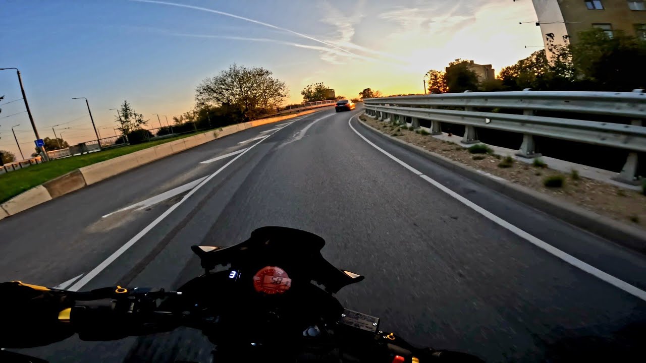 Evening ride in the city Kawasaki Z750 (ZR750J)[POV] 4K MIVV EXHAUST SOUND