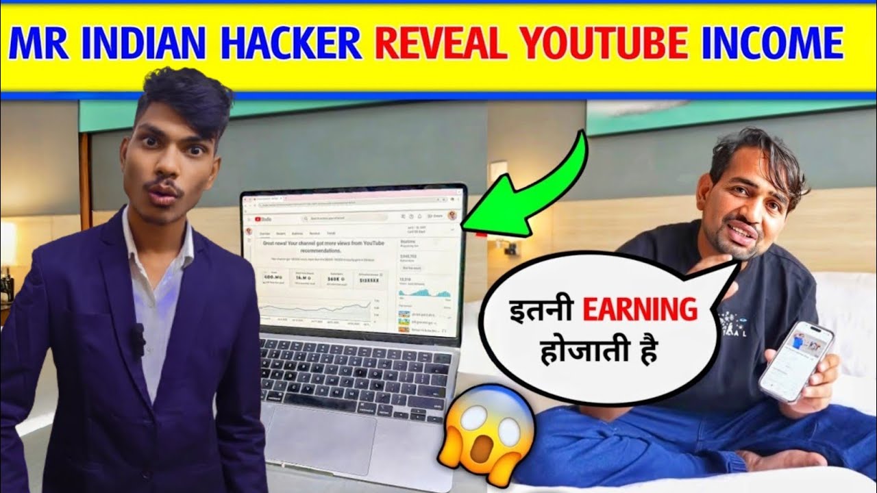 Mr Indian Hacker Reveal YouTube Income 😱 || Power Of YouTube 