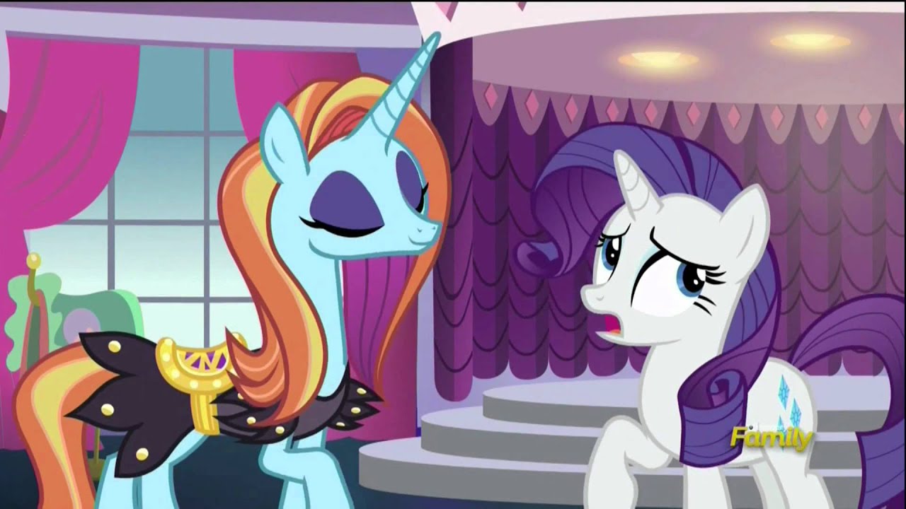 Rarity confronts Sassy Saddles - Canterlot Boutique