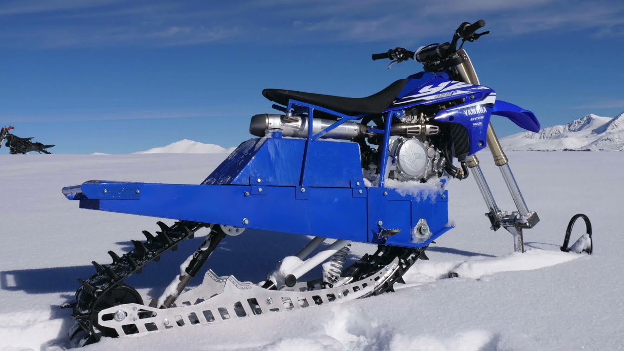 Ultimate Custom Snowbike?: Riding The Gnar BIKE!
