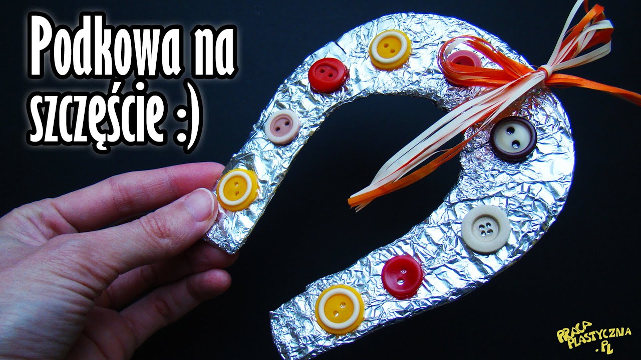 Podkowa na szczęście | Oryginalny prezent dla dziadków | Dzień Babci i Dziadka | Praca plastyczna