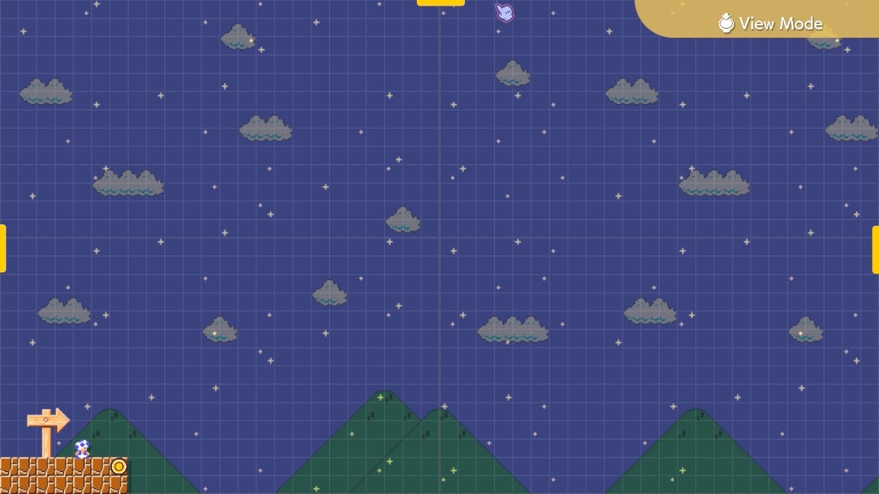 Super Mario Maker 2 mashup: SMB Ground + SMB Ground (Maker) + SMB Ground (Night)