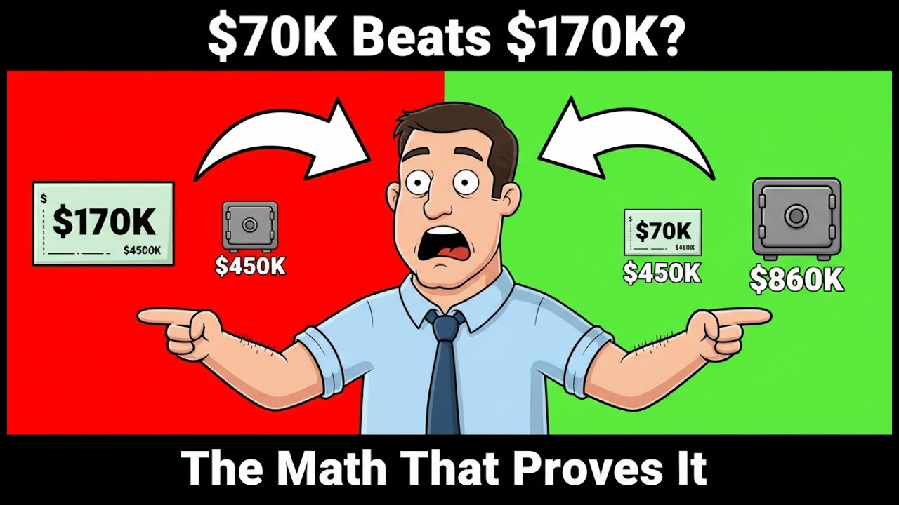 Why a $70K Salary Can Build More Wealth Than $170K (Here's the Proof)