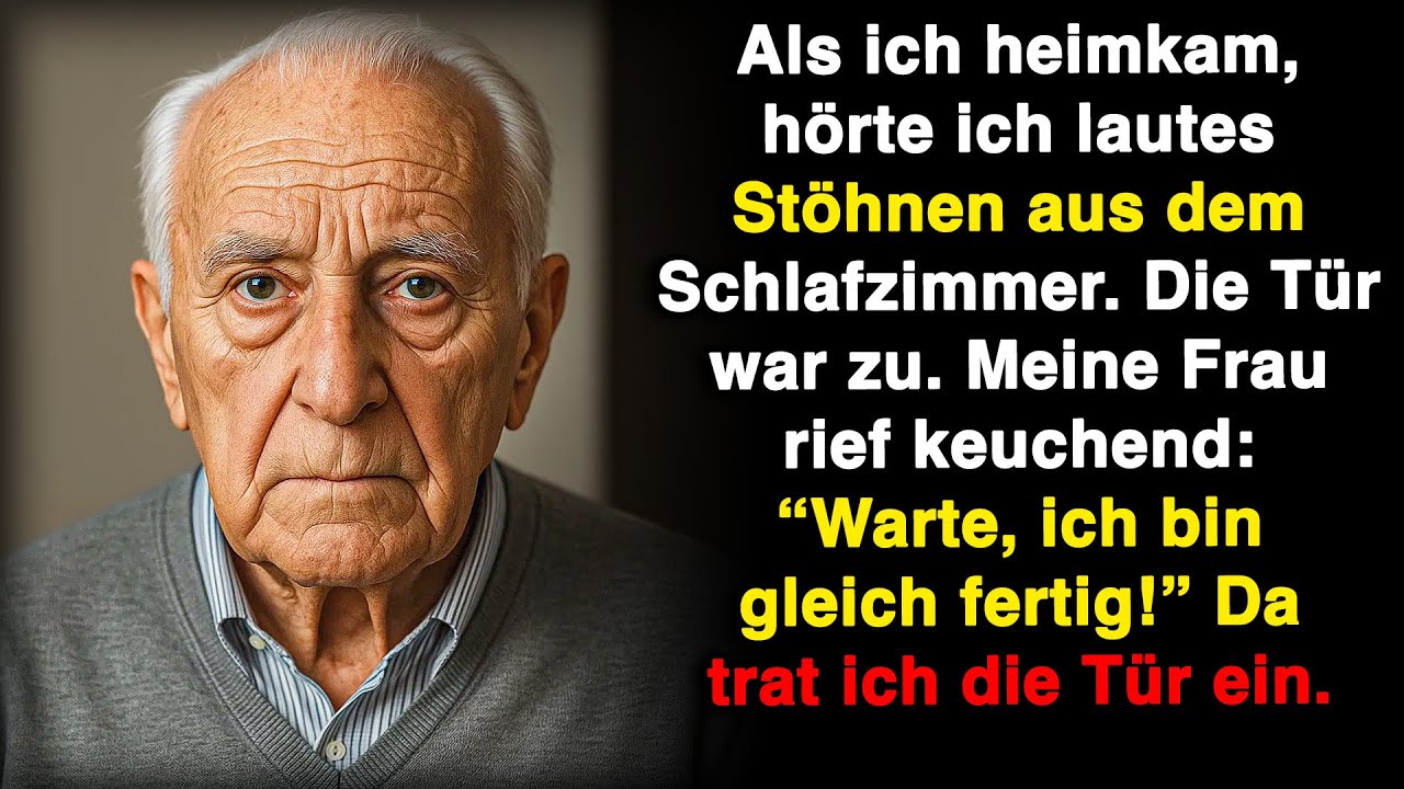 Als ich heimkam, hörte ich Stöhnen aus unserem Zimmer und wollte die Tür öffnen.