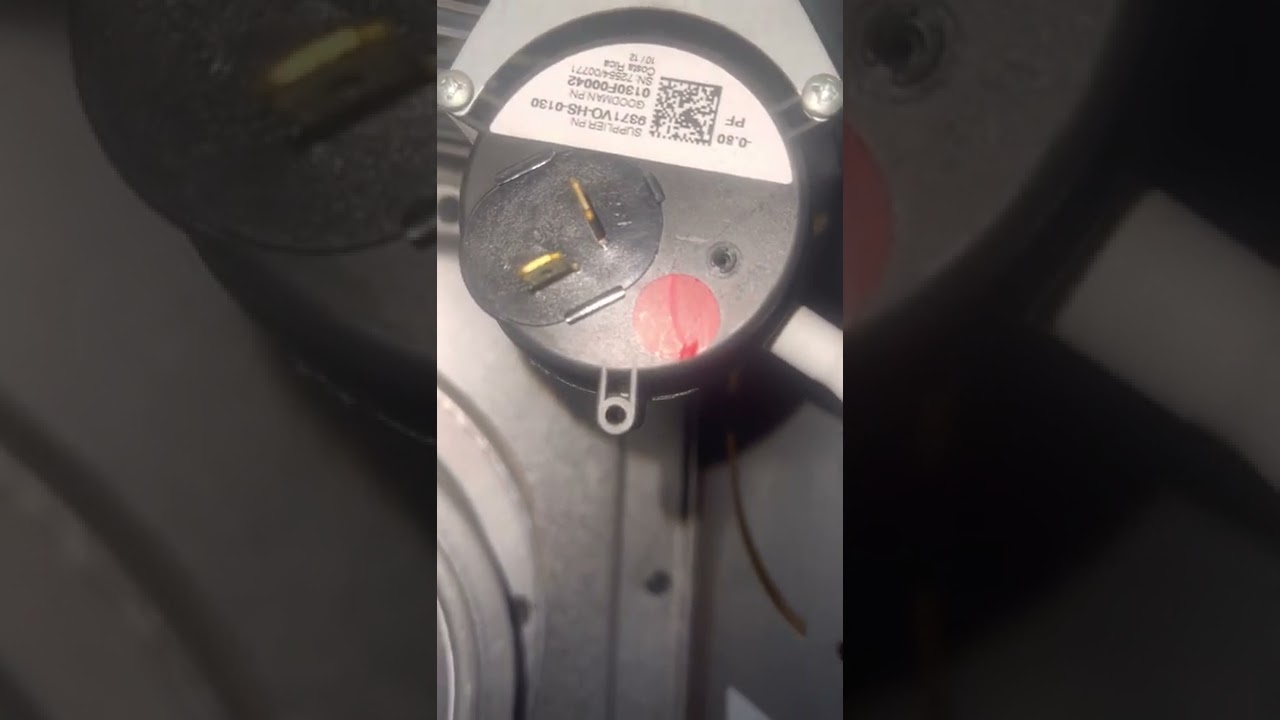 Heating furnace not turning on - pressure switch stuck open / closed issue - easy fix to try
