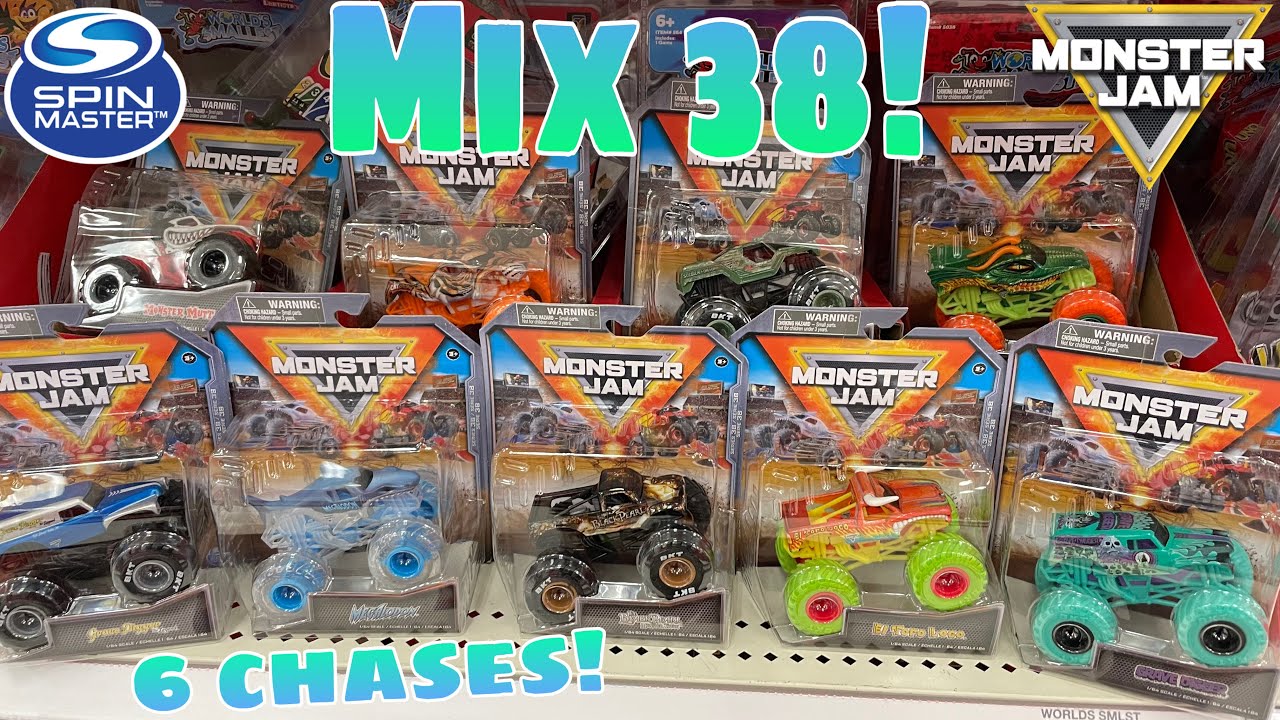 NEW Spin Master Monster Jam Mix 38 FOUND In Target HOLIDAY TRAYS! INSTORE & Full Mix Unboxing!