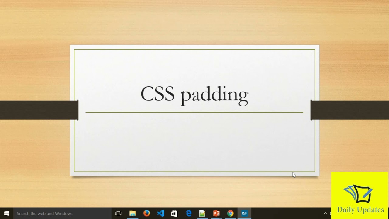 css  padding property. how to create space around the html elements.