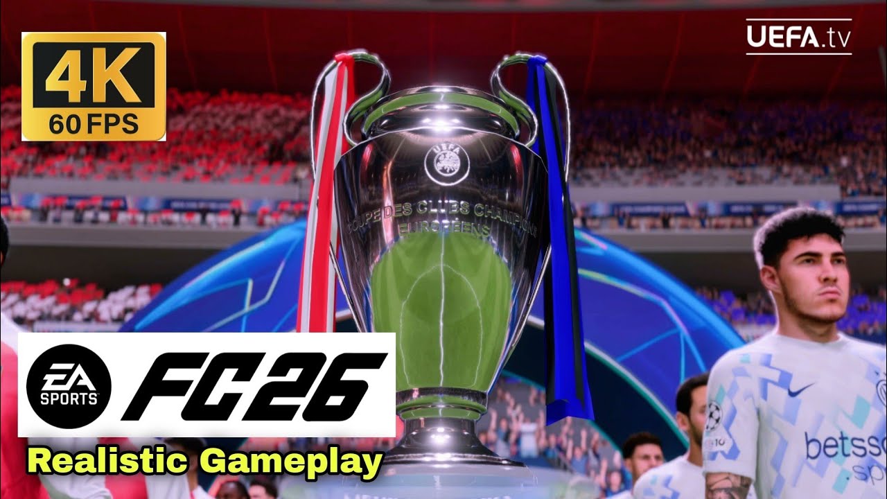 ARSENAL VS INTER | UEFA CHAMPIONS LEAGUE FINAL | FC 26 REALISTIC GAMEPLAY