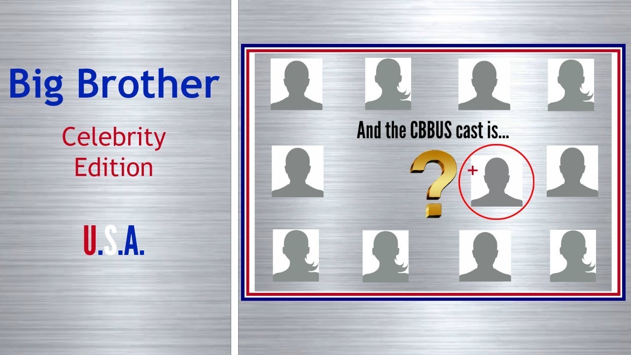 CBBUS - (Revised - Whoops..Missed One) Official Cast Revealed! | Celebrity Big Brother USA