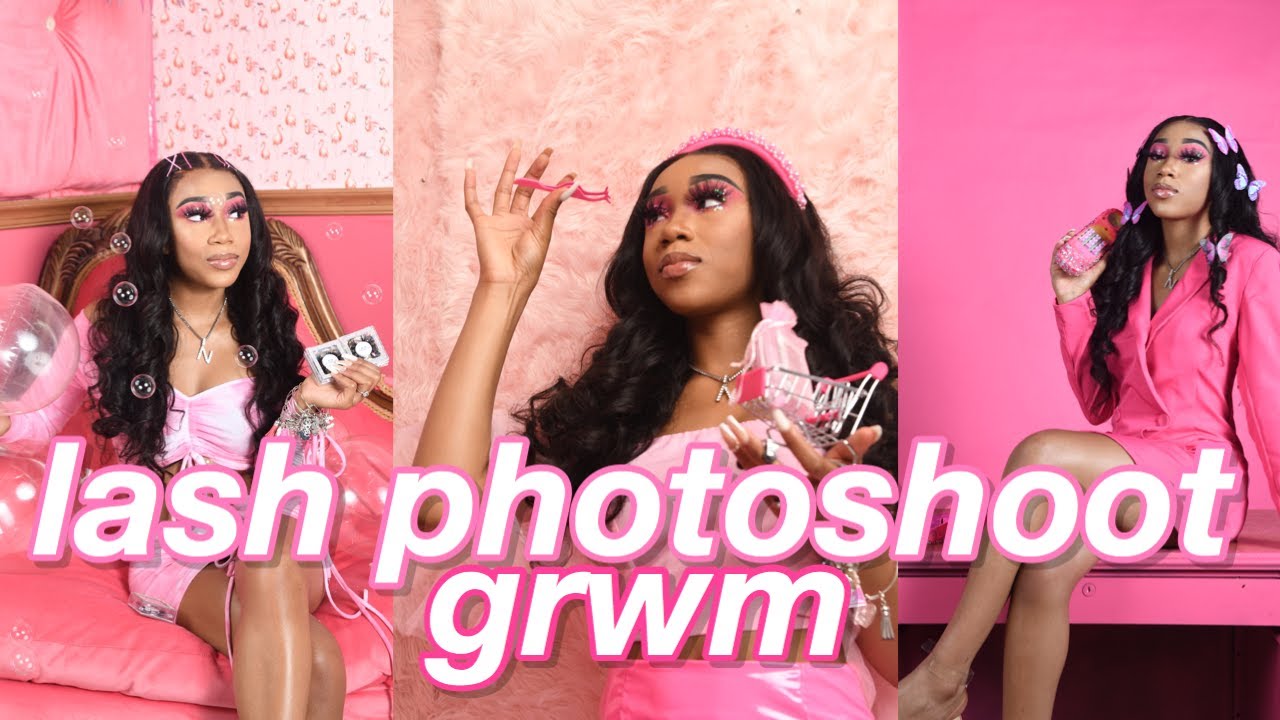 vlog: LASH PHOTOSHOOT GRWM *launch date reveal* ⎪VSHOW HAIR