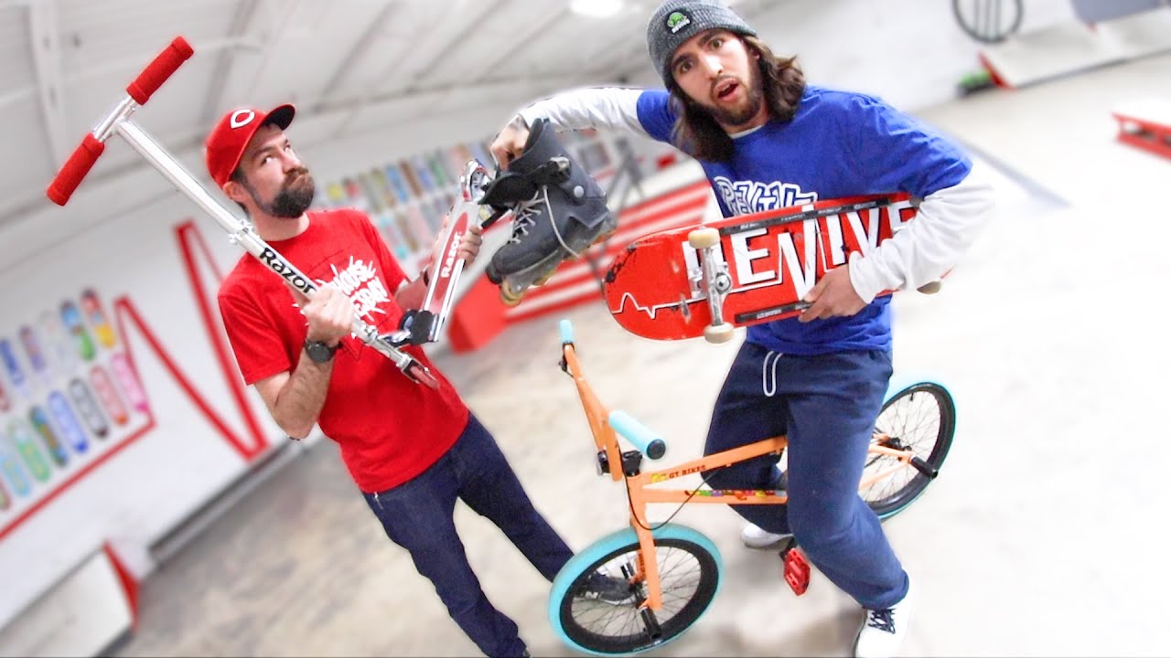 Skateboarder Tries EVERY EXTREME SPORT  / Warehouse Wednesday