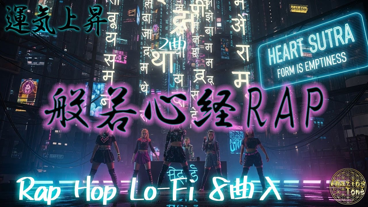 【般若心経ラップ】 サイバーパンク・ガールズグループ 8曲アルバム｜色即是空：現代の闇を照らす覚醒のヒップホップ。心身浄化・意識拡張