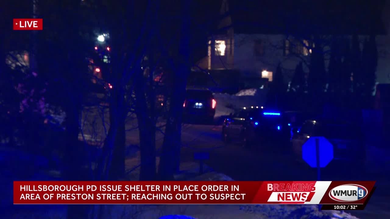 Hillsborough Police Department issue shelter-in-place order in area of Preston Street; reaching o...