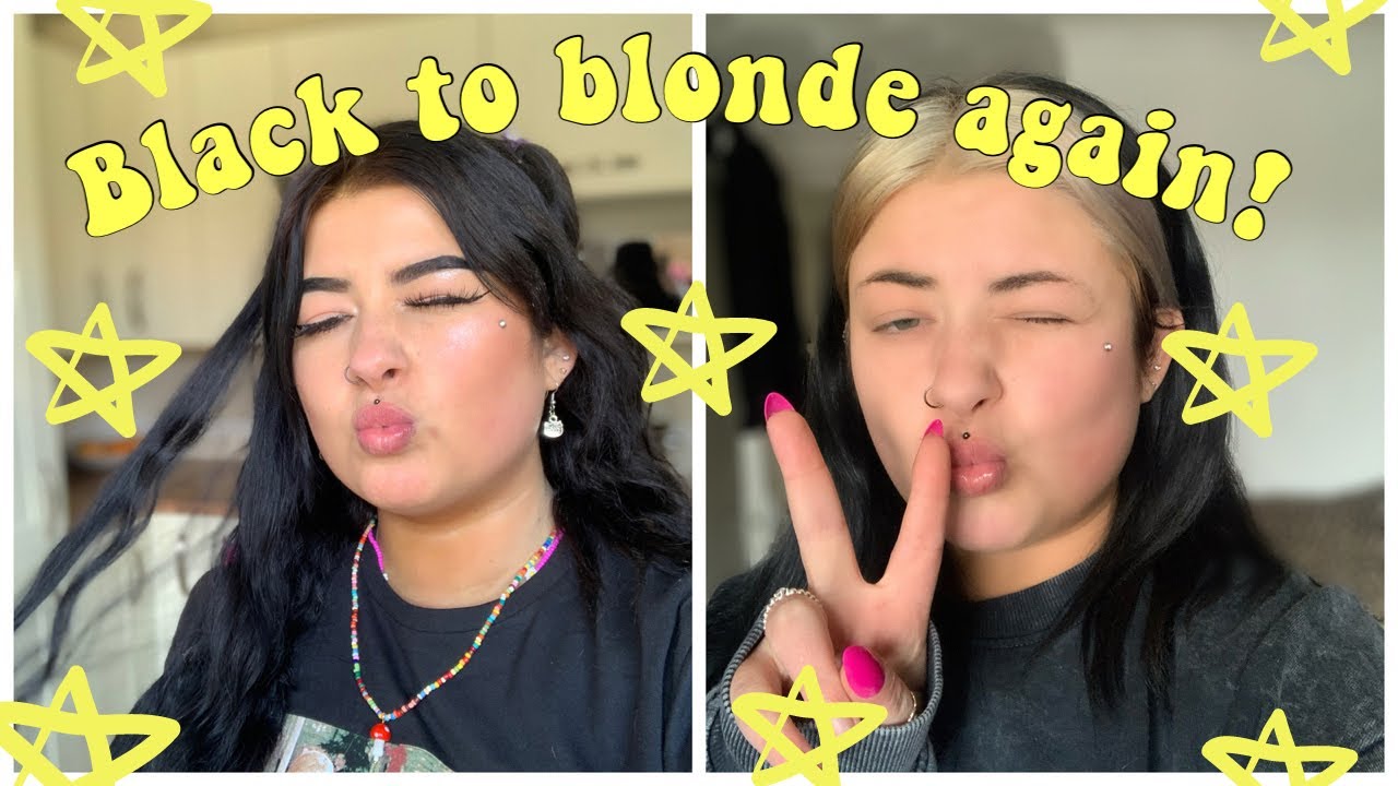 How I got my hair from black to blonde in 2 days | no damage