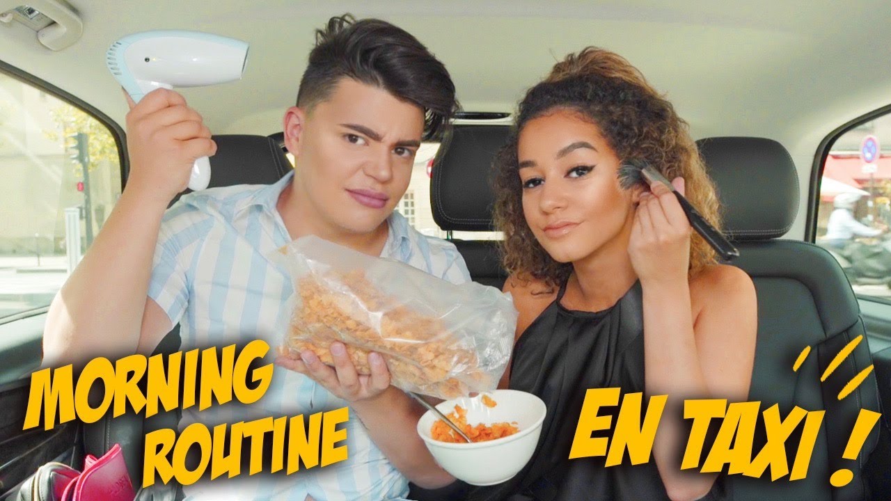 ON FAIT NOTRE MORNING ROUTINE EN TAXI ! w/ Lena Situations - Sephora