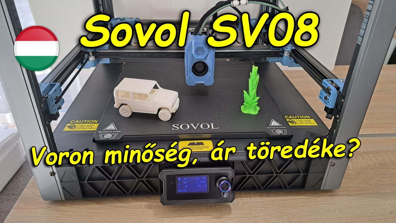 Sovol SV08, a nagy és gyors Klipper alapú 3D nyomtató amit Voron 2.4-es tervekre épült