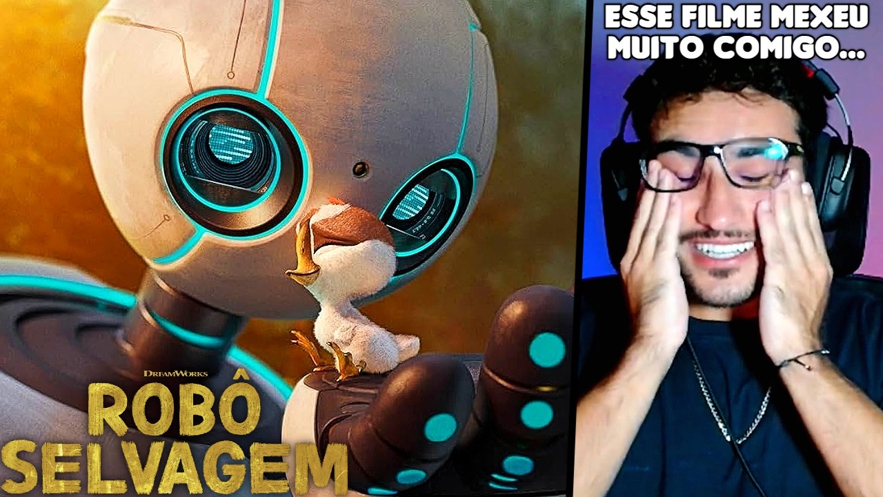 QUE FILME LINDO!!! ASSISTINDO ROBÔ SELVAGEM (2024) - FILME REACT