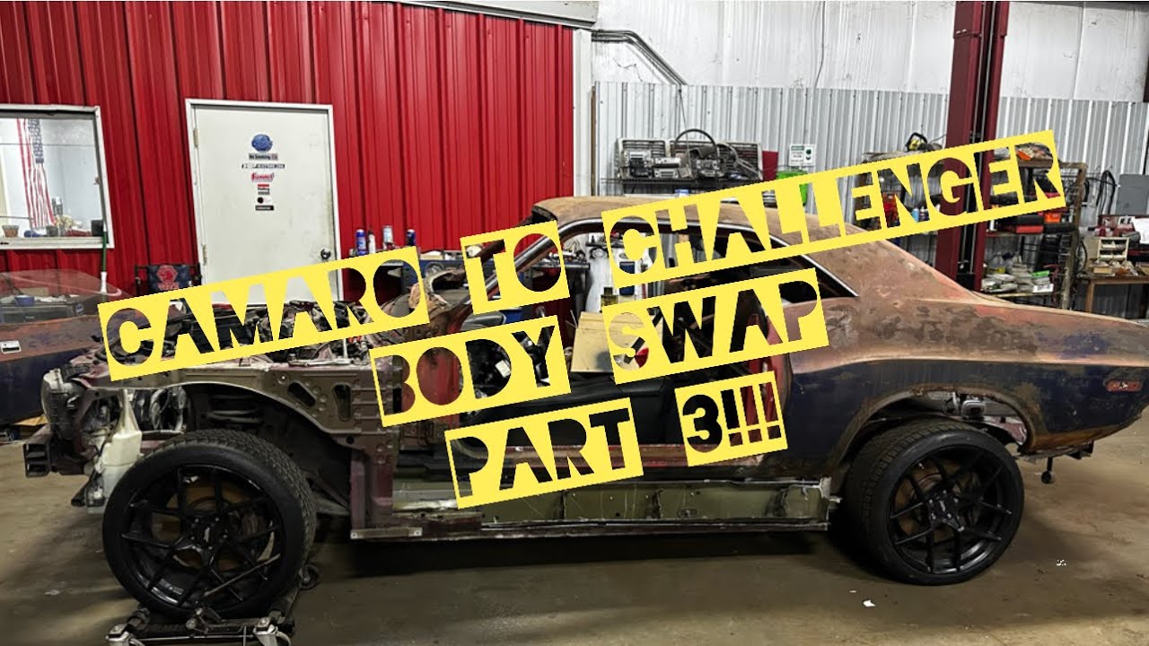 2010 CAMARO TO 72 DODGE CHALLENGER BODYSWAP PART3