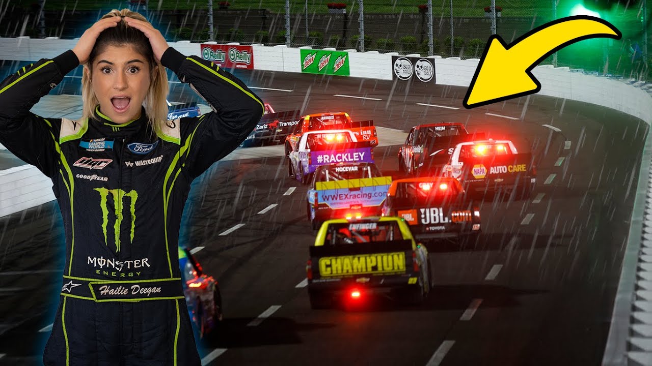 NASCAR's First Ever Oval Race In The Rain!