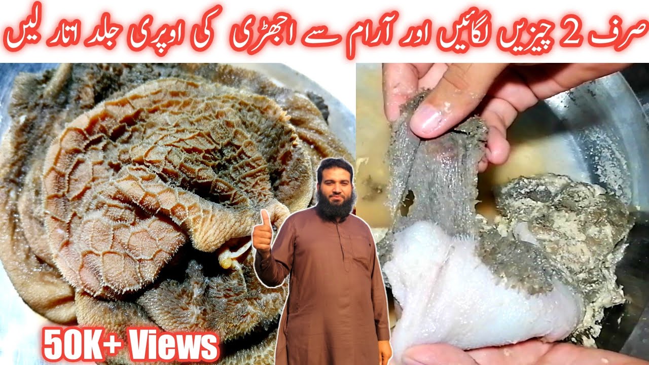 Clean ojri with 2 ingredients| ojri saaf karne ka Tarika | اوجھڑی صاف کرنے کا طریقہ | Man salwa food