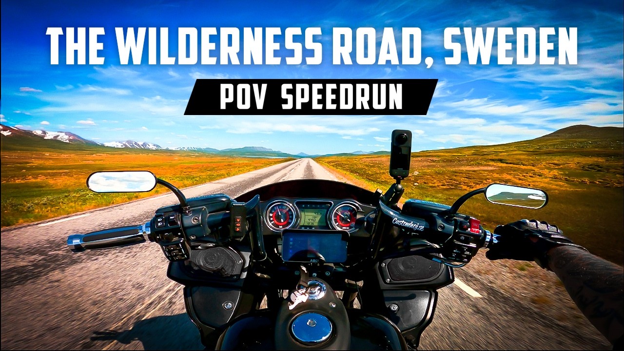 Vildmarksvägen | The Wilderness Road: POV Speedrun on a motorcycle