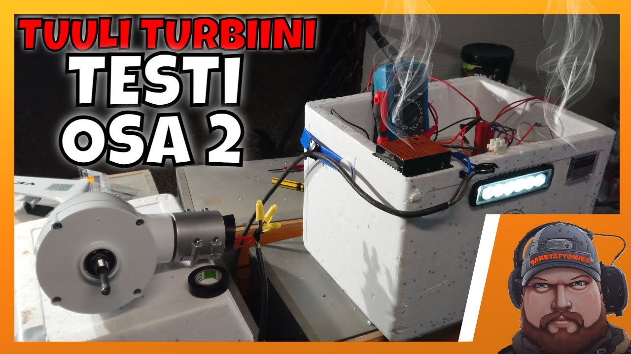 Tuuliturbiinin testaus OSA2 | Nyt on kaikki kiinni! Ostolinkki alhaalla!