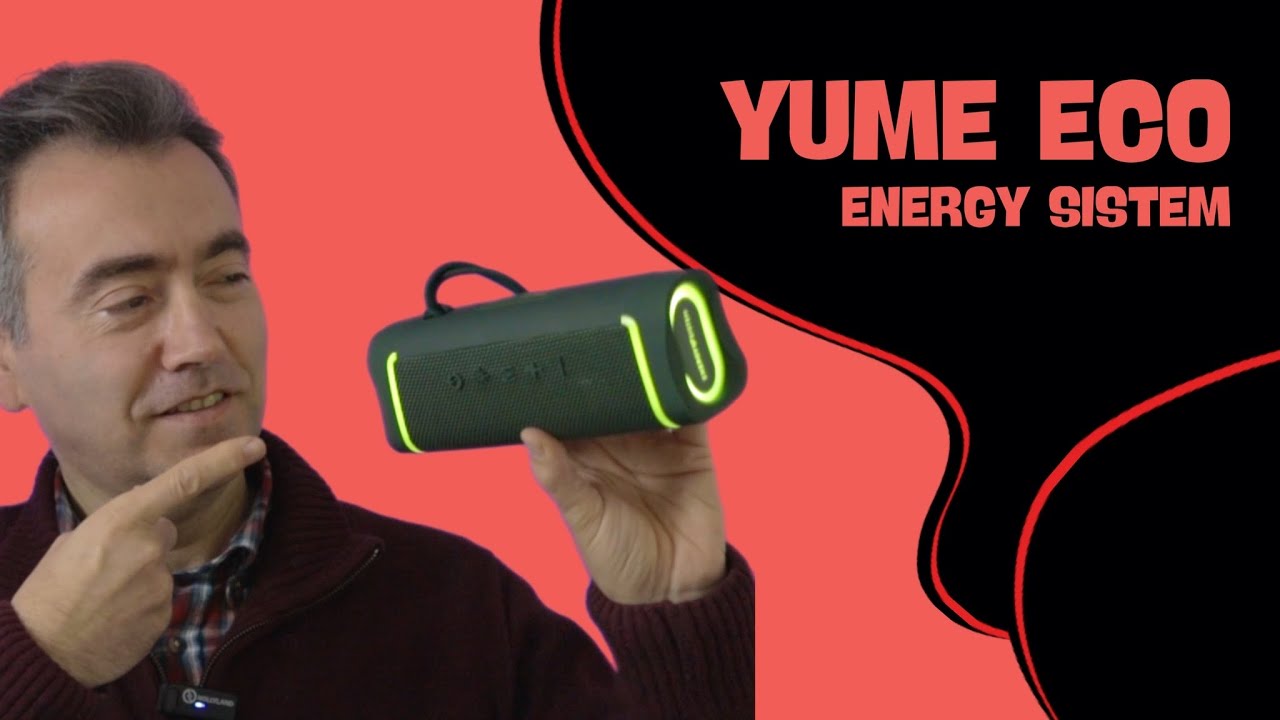Melhor Coluna De Som Bluetooth YUME ECO ENERGY SISTEM Feita em Material Reciclado