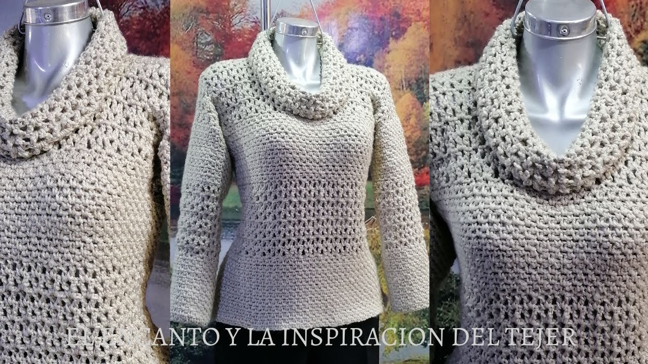 SWEATER MUY FACIL PARA INVIERNO TEJIDO A CROCHET MAJIRA YA BARIDI