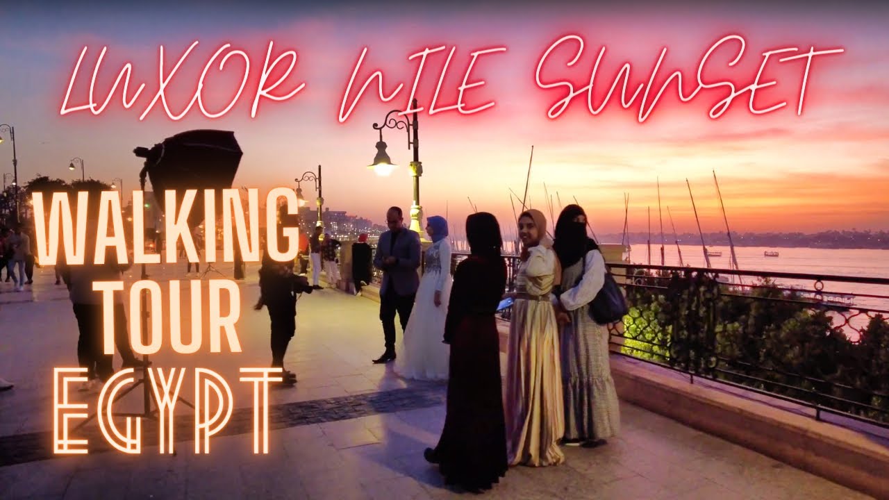 4K EGYPT 🇪🇬: Amazing Sunset along the Nile in Luxor