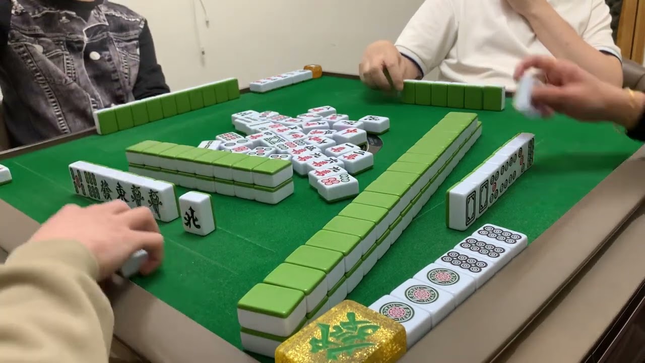 Mahjong275.廣東牌十番512有花有JP四回之二：第一鋪就清對，過幾鋪369筒三飛打出唔食搏自摸，到底成功定失敗？