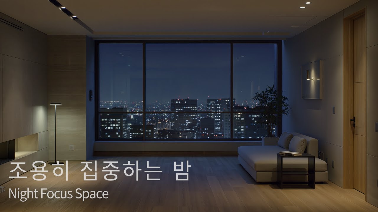 INTJ Night Focus Space | 조용히 집중하는 밤 (40 Minutes)