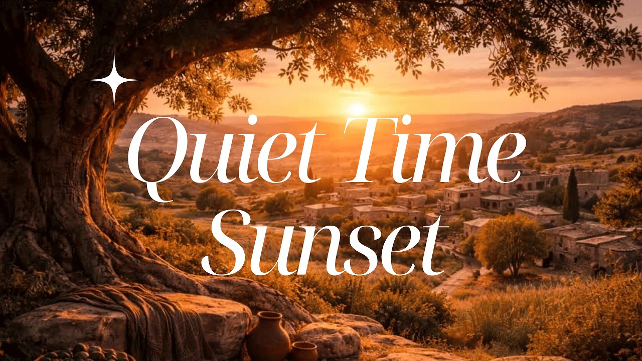 Quiet Time with God at Sunset | DEEP FOCUS PRAYER | Calming Nature Sounds (No Music)