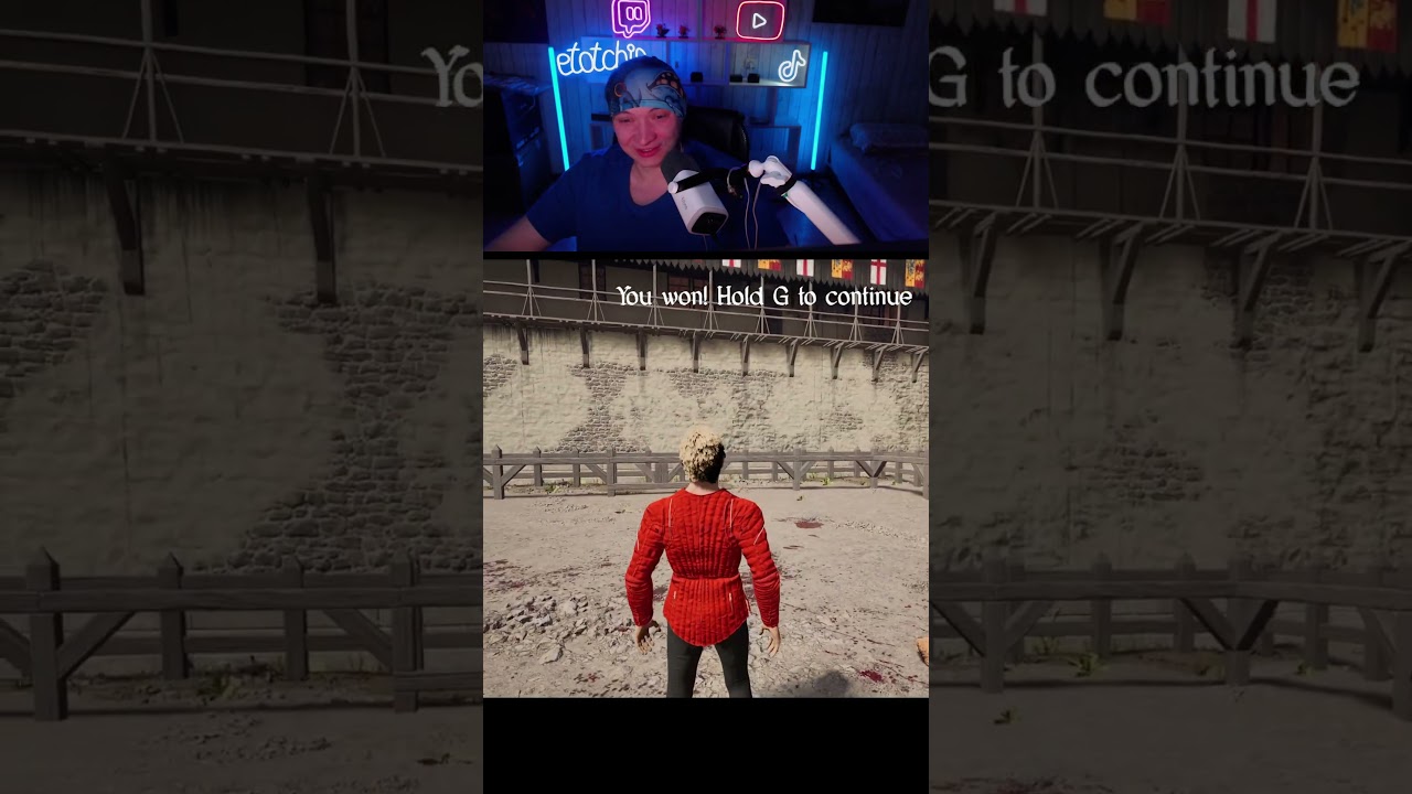 Лучшая идея, кидаться самым длинным мечом... #halfsword #игры #gaming