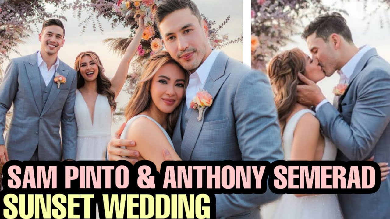 Sam Pinto at Anthony Semerad ROMANTIC ang WEDDING SUNSET || TRENDZ NETWORK