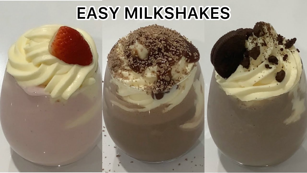 3 Easy Milkshake Recipes