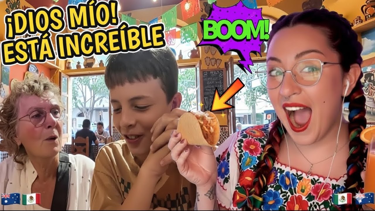 ¡SABOR QUE DA SHOCK! 🌮🔥🇦🇺 Familia Australiana prueba COMIDA DE MÉXICO y NO PUEDEN CREERLO 😱🇲🇽✨