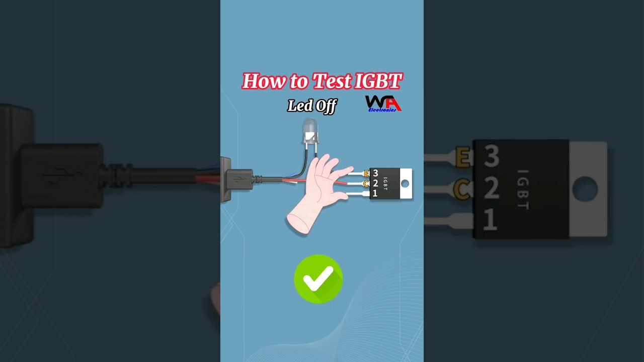 How to Test IGBT. Electronics Components. #3danimation #3delectronics #IGBT