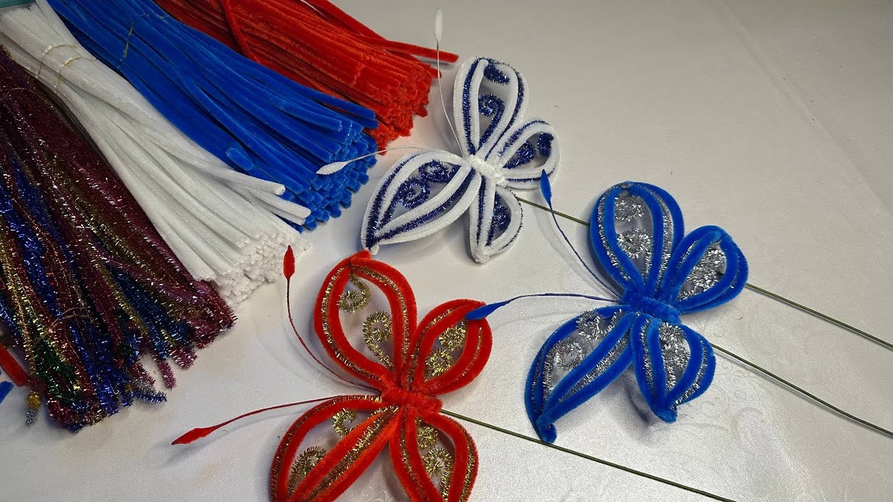 DIY Beautiful Butterfly from Pipe Cleaner