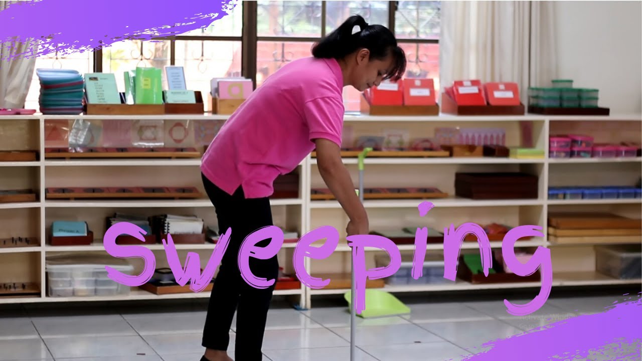 Montessori Presentation - Sweeping