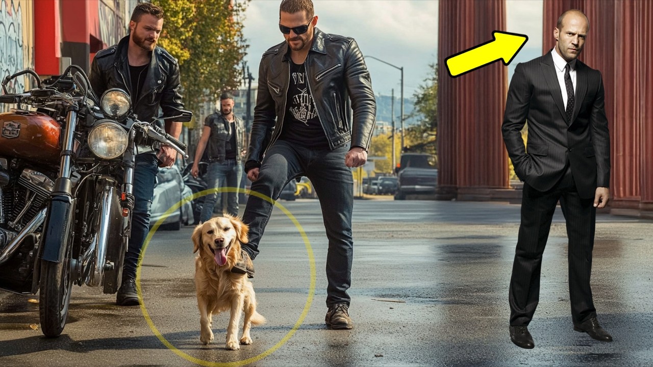 Biker tritt Hund zum Spaß – doch wusste nicht, dass Jason Statham der Besitzer war!