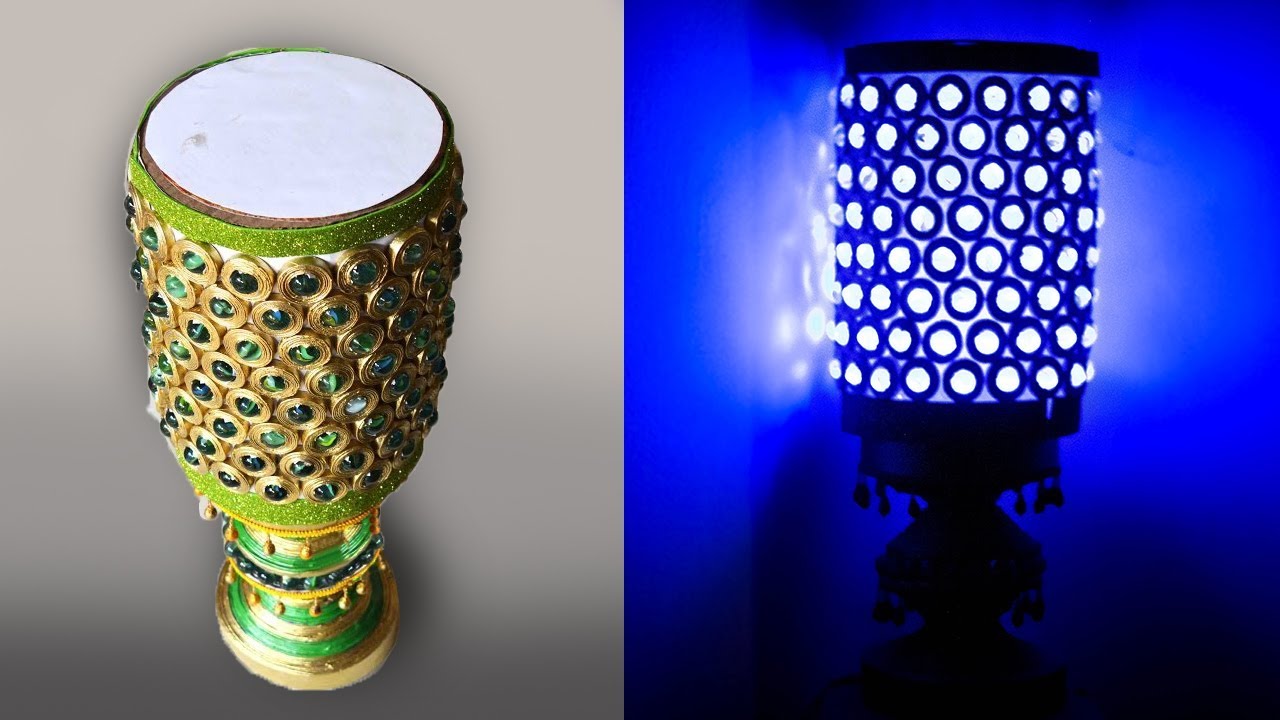 Newspaper Bed lamp | Marble bed lamp | Hand made | Best out of Waste | Art with Creativity 160
