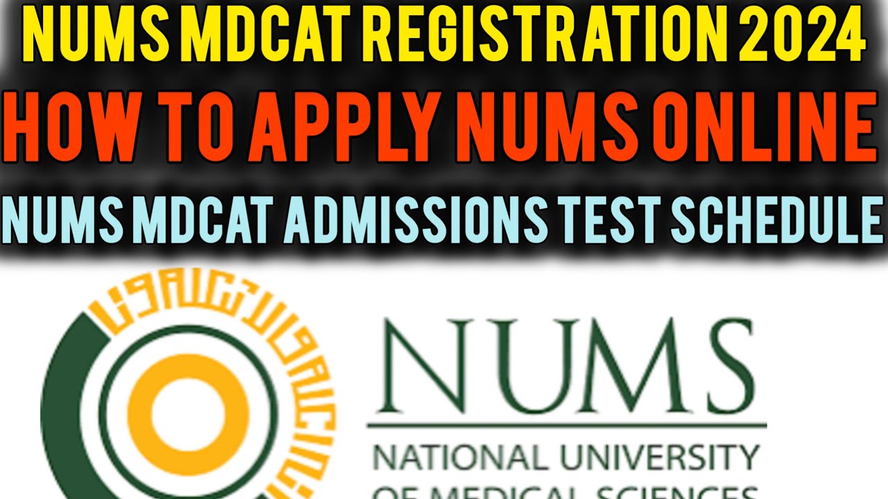 NUMS MDCAT registration 2024| How to apply NUMS online| NUMS MDCAT registration complete process 💯💫